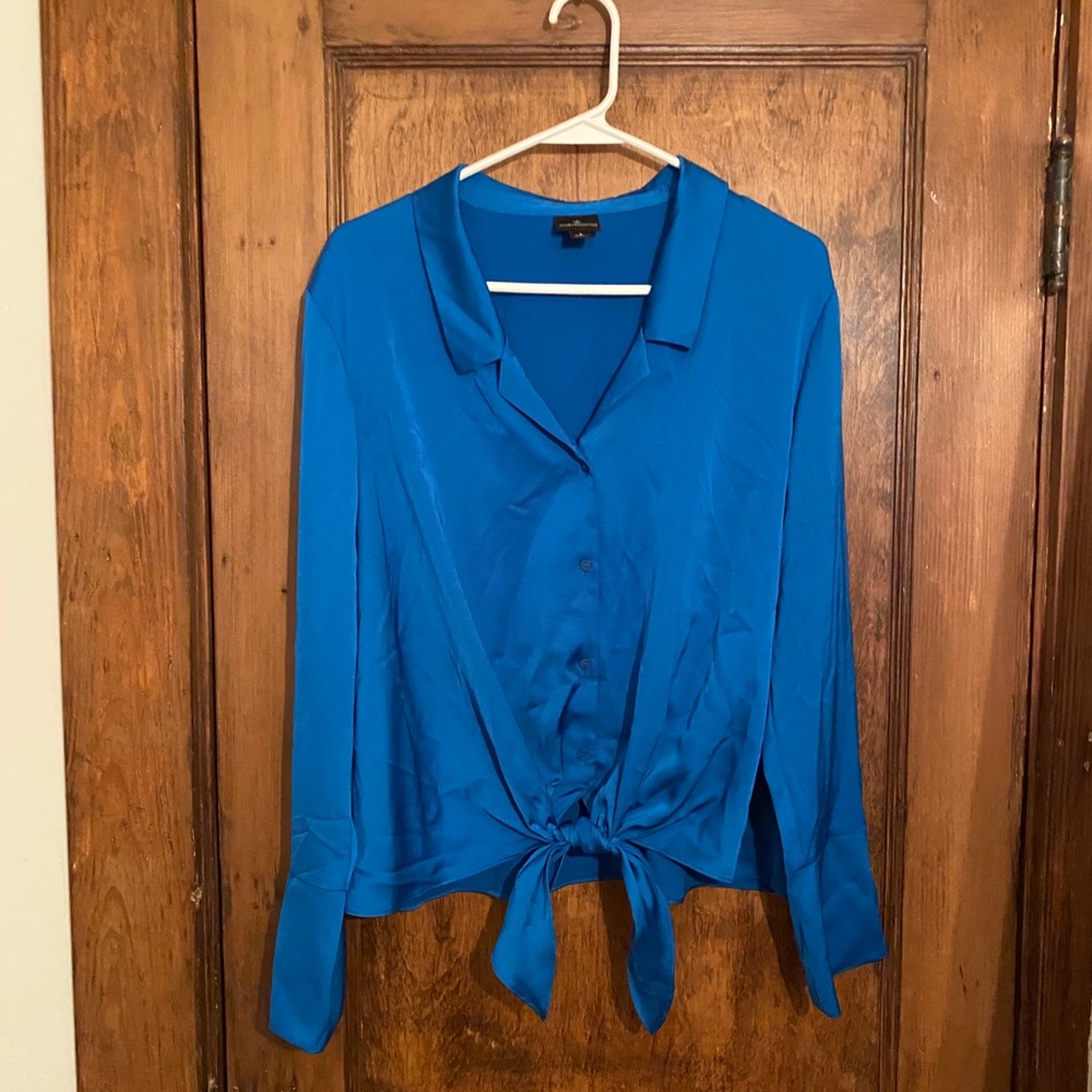 tie front blouse